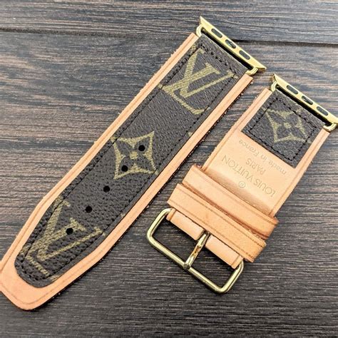 upcycled Louis Vuitton watch band